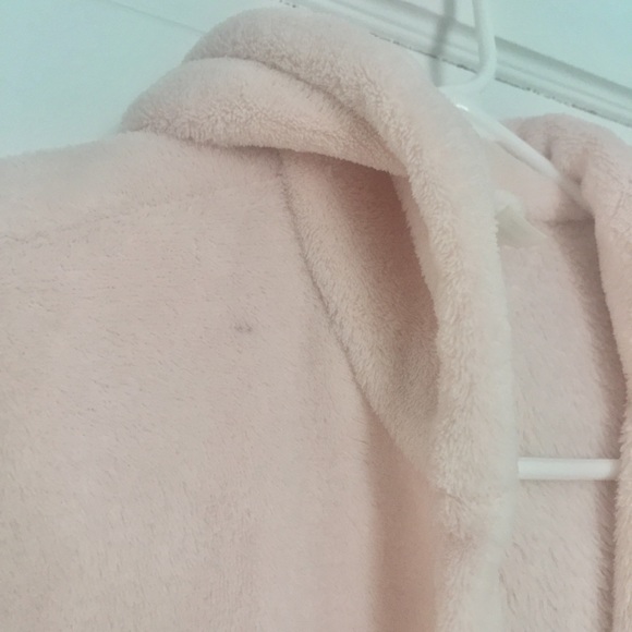 GAP Pale pink cozy hooded robe - Picture 4 of 11